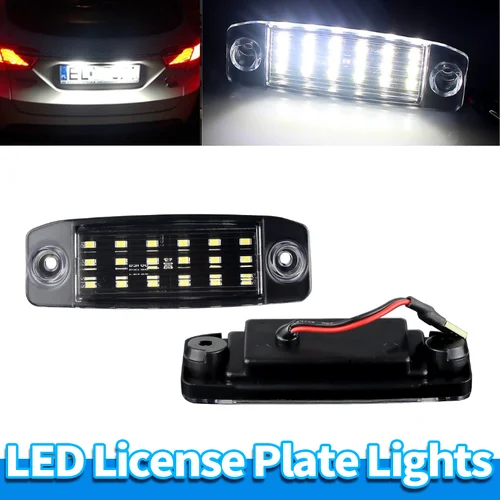 Imagen 1 del producto Luces de matrícula LED SMD sin errores compatibles con Kia Borrego Mohave Opirus Amanti Carens FG RP Sorento XM 2002-2014
