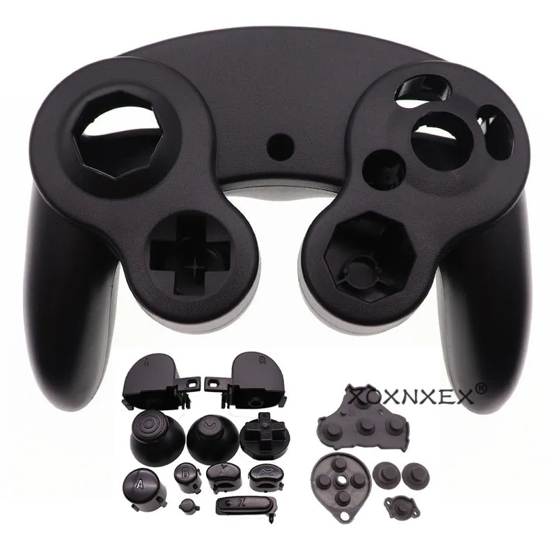 For NGC Gamecube Controller Housing Cover Shell Handle Case and Button Replacement Parts Games Handle Protective Accessories