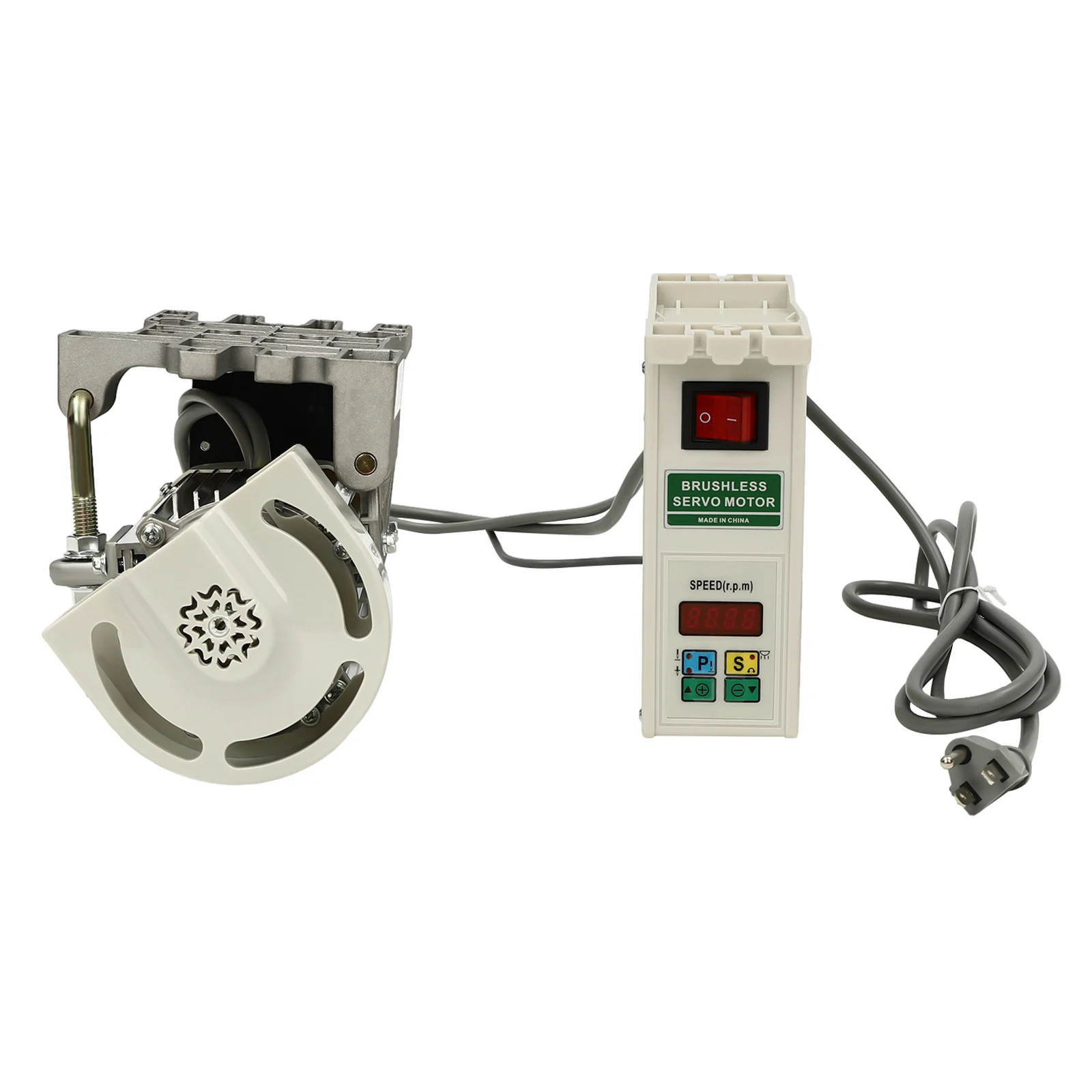 600 W 110 V elektrischer bürstenloser Servomotor, mit unabhängigem stufenlosem Geschwindigkeitshebel, Motor aus reinem Kupfer, für industrielle Nähmaschinen