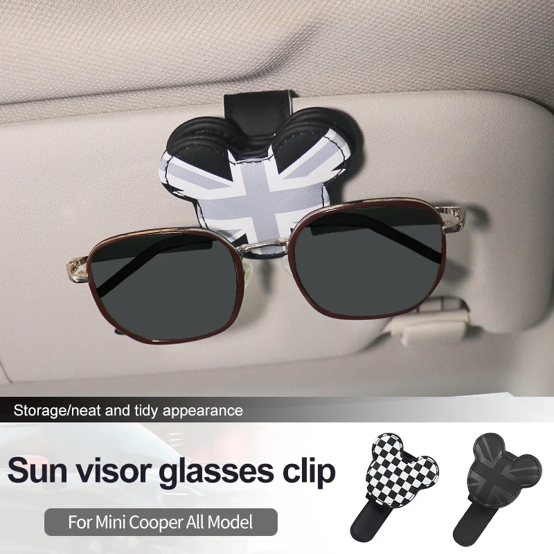 Car Sun Visor Glasses Clip For Mini Cooper F56 F55 F60 R56 R60 J01 J05 F65 F66 U25 Car Glasses Case Holder Storage Portable Clip