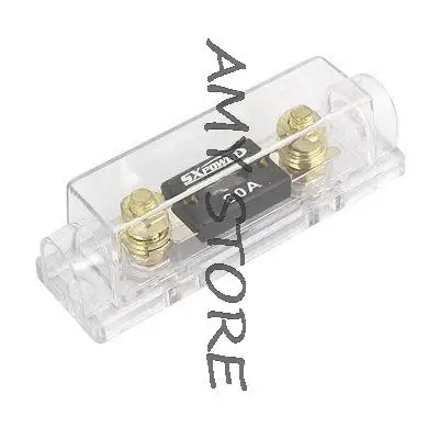 

Прозрачный электрический аудиоусилитель 80А, держатель предохранителя, держатель предохранителя для замены автомобиля