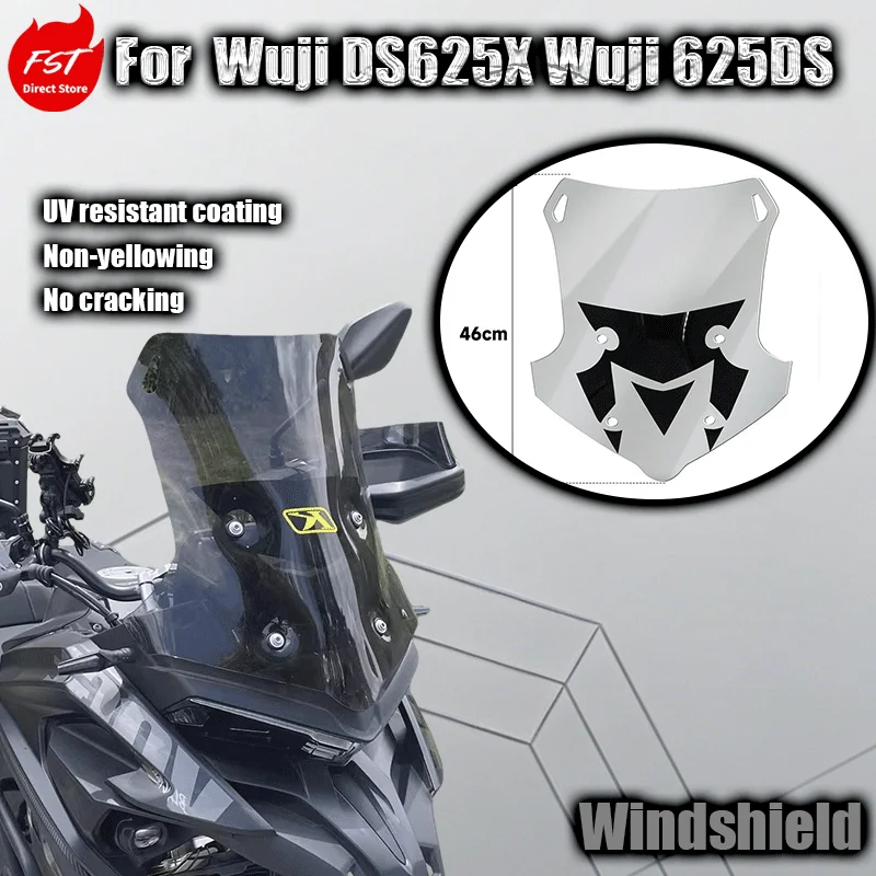 

For Modification parts: front windshield heightening and widening windshield deflector for Wuji DS625X