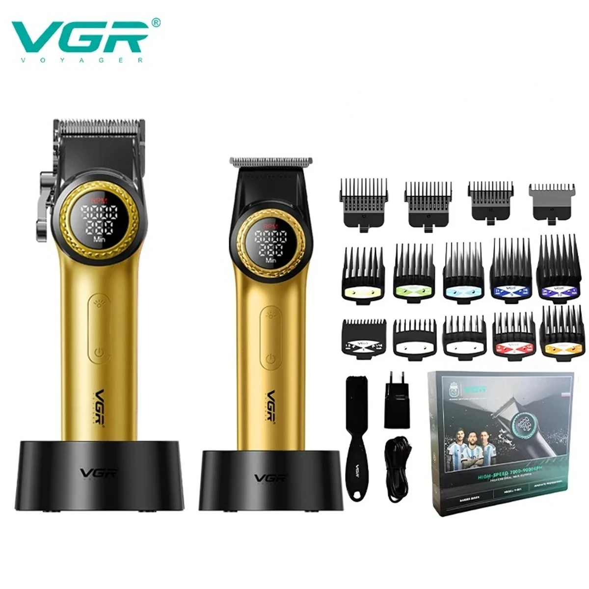 VGR Knipapparaat Professioneel Haartrimmer Elektrisch Tondeuse Draadloos Barber Combo Metaal Trimmer voor mannen V-001 V-977