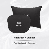 2025 For Xpeng G6 P7 G3 G3i G9 P5 X9 X2 N5 F30 H93 2020 2021 Suede Car Neck Pillow Headrest Lumbar Support Pillow Spine Protect