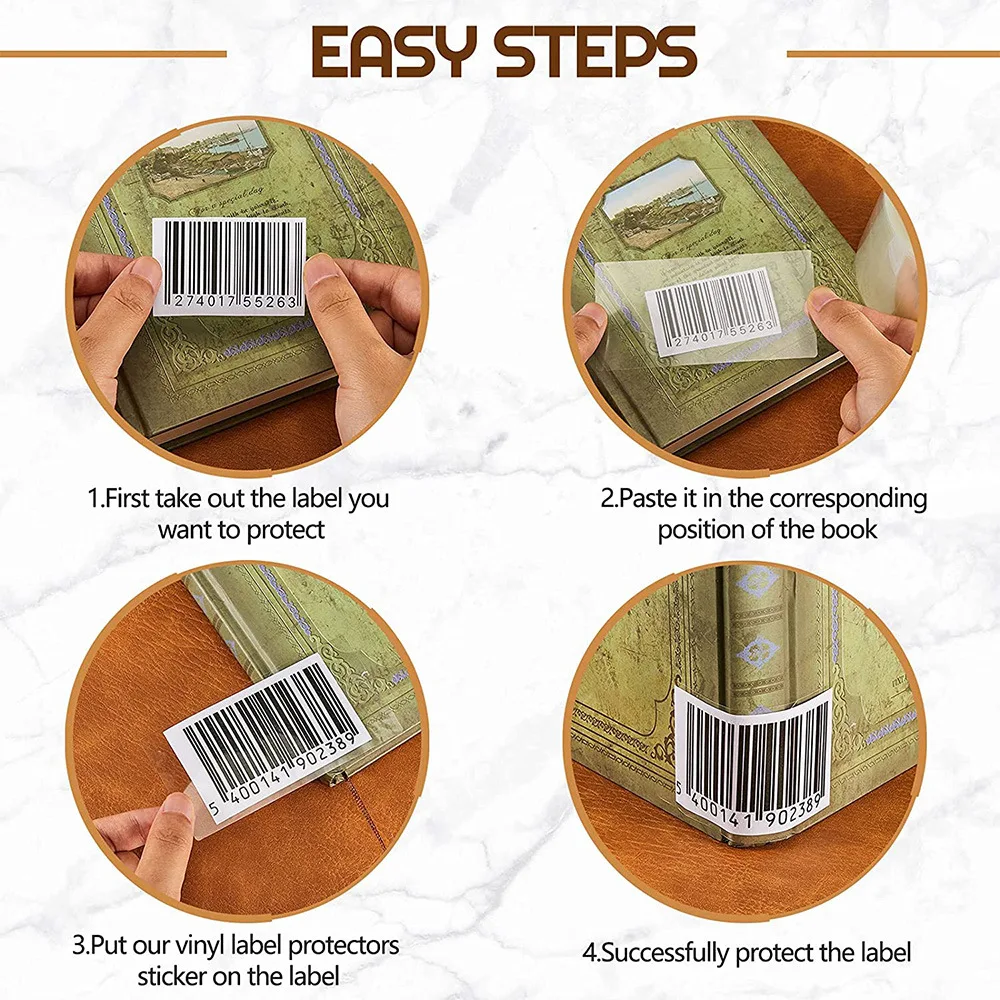 2Roll Transparent Protective Film Sealing Sticker, PVC Transparent Waterproof Adhesive Label, PVC Strong Adhesive Clear Sticker