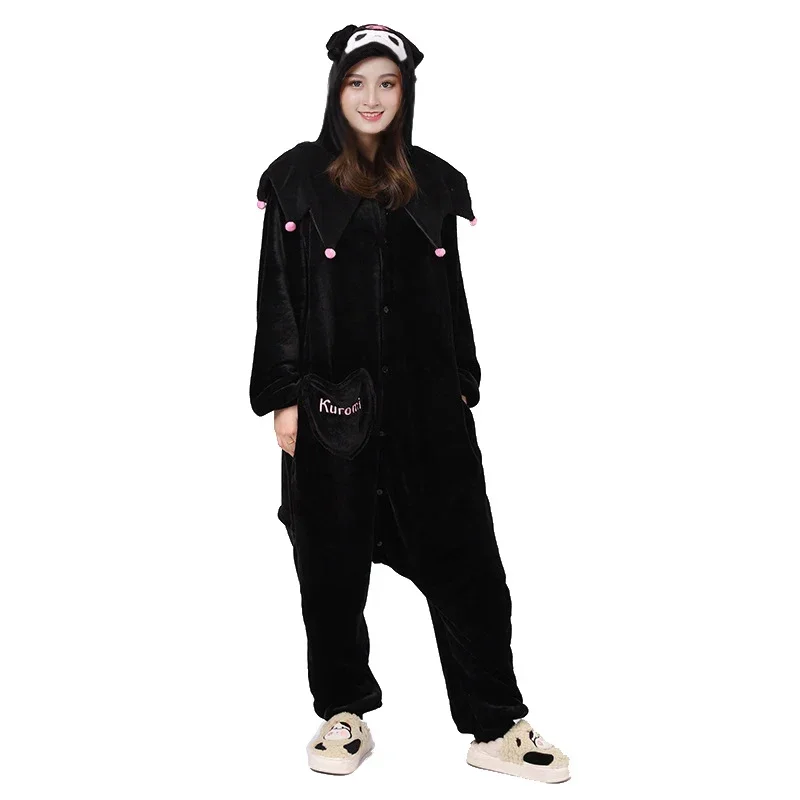 Kostium Cosplay dla dzieci kobiety piżama Kigurumi Cartoon Onesies boże narodzenie Kawaii piżama flanelowa odzież domowa przyjęcie świąteczne dziewczyny prezent