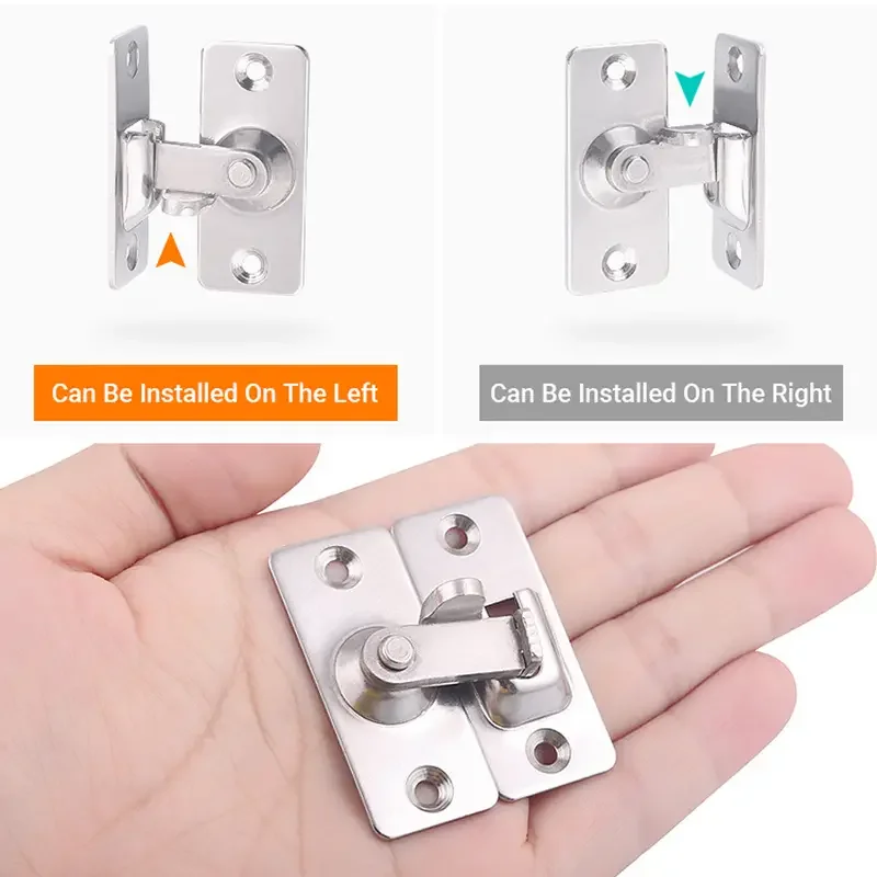 Durable 304 Stainless Steel Door Lock Latch - High-Security Home Protection - Rust-Resistant, Easy Install - For Long-Lasting