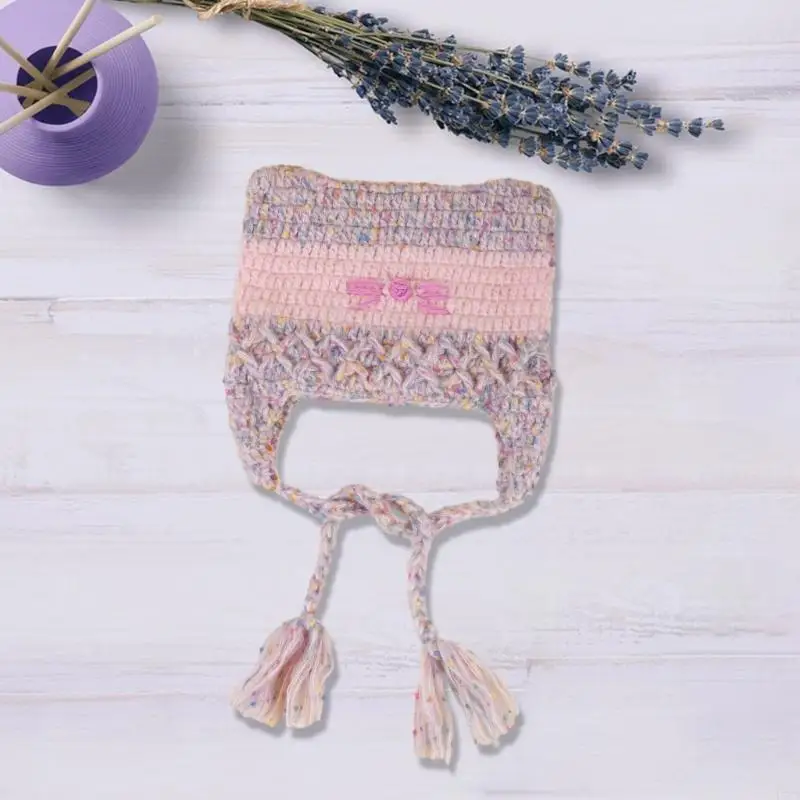 

L5YA Party Hats Easter Ear Decorations Winter Knitted Hats Cool Photo Prop