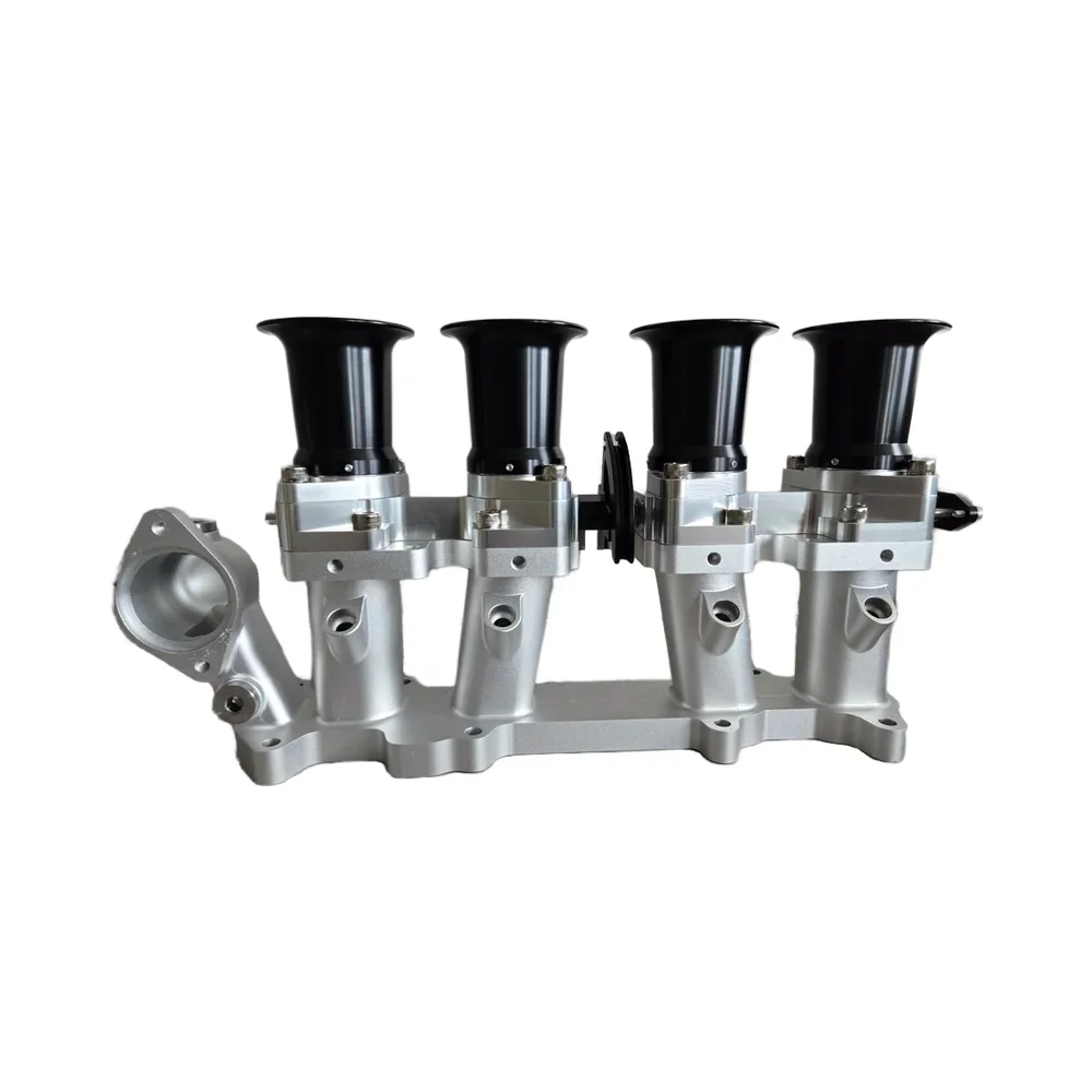 Aluminum Billet Intake Manifold Performance Parts for Toyota 22R/22RE New ITB Kit with 4 Cylinder 45MM Fuel Rail！