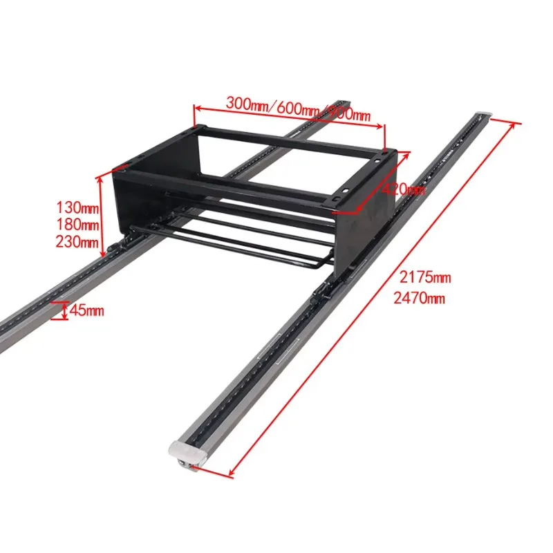 Customized Galvanized Steel Seat Frame Base for Vito Tracks RV Seat Sliding Long Distance Retrofit/Upgrade Accessories