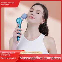 Handheld Full Body Vibration Hammer Shoulder and Neck Relaxation Electric Massager Hot Compress Skin Beauty Instrument