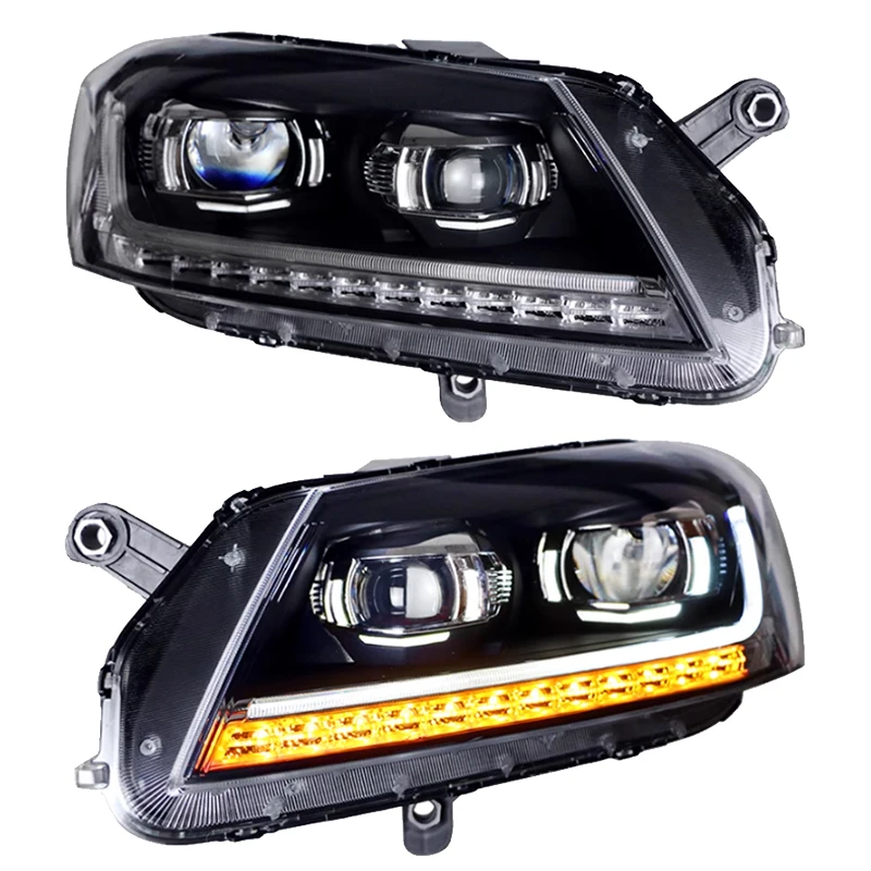 

Для Volkswagen VW Passat B7 2012-2016: Обновленные светодиодные фары, дневные ходовые огни (ДХО), линзы фар, аксессуары, передние фары