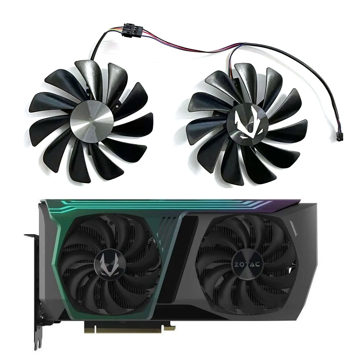 New 95MM 4PIN CF1010U12S RTX3070 GPU Fan for Zotac Gaming RTX 3070 AMP Holo Graphics Card Fan