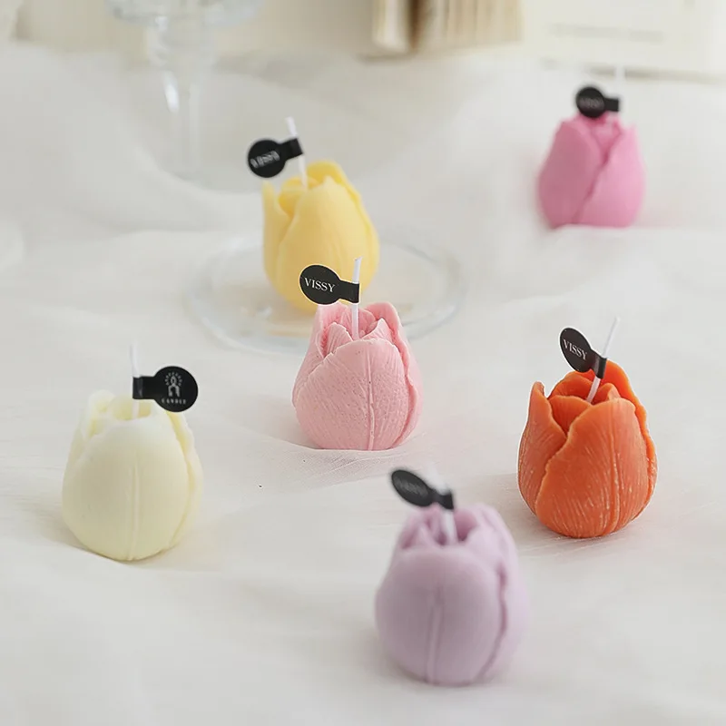 Tulip Scented Candles Gifts Handmade Birthday Gifts Decorative Ornaments Flower Shaped Candles