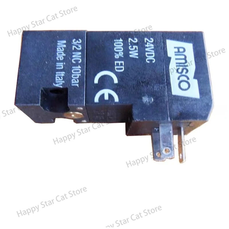 AMISCO Textile Machine Solenoid Valve 15MM Pilot Valve DC24V 2.5W 100% ED 3-2NC 10Bar Coil
