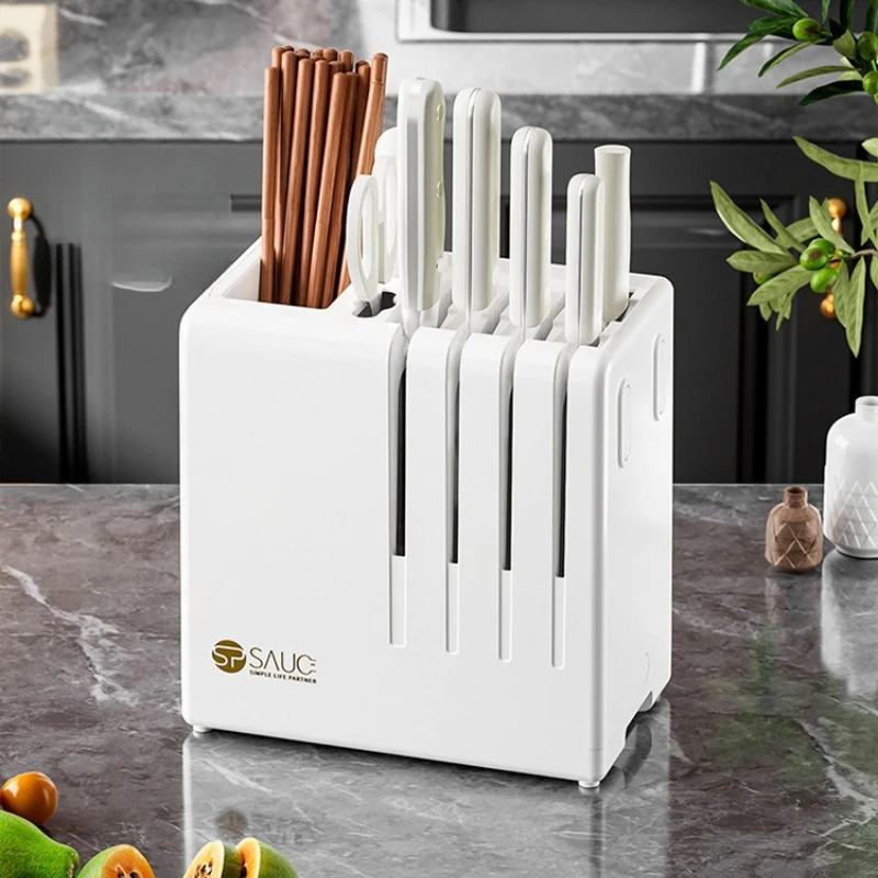 

Minimalist Design Knife Holder Clean Lines Compact Footprint Knife Holder Clutter Kitchen Supplies Suporte Para Facas XY40DJ