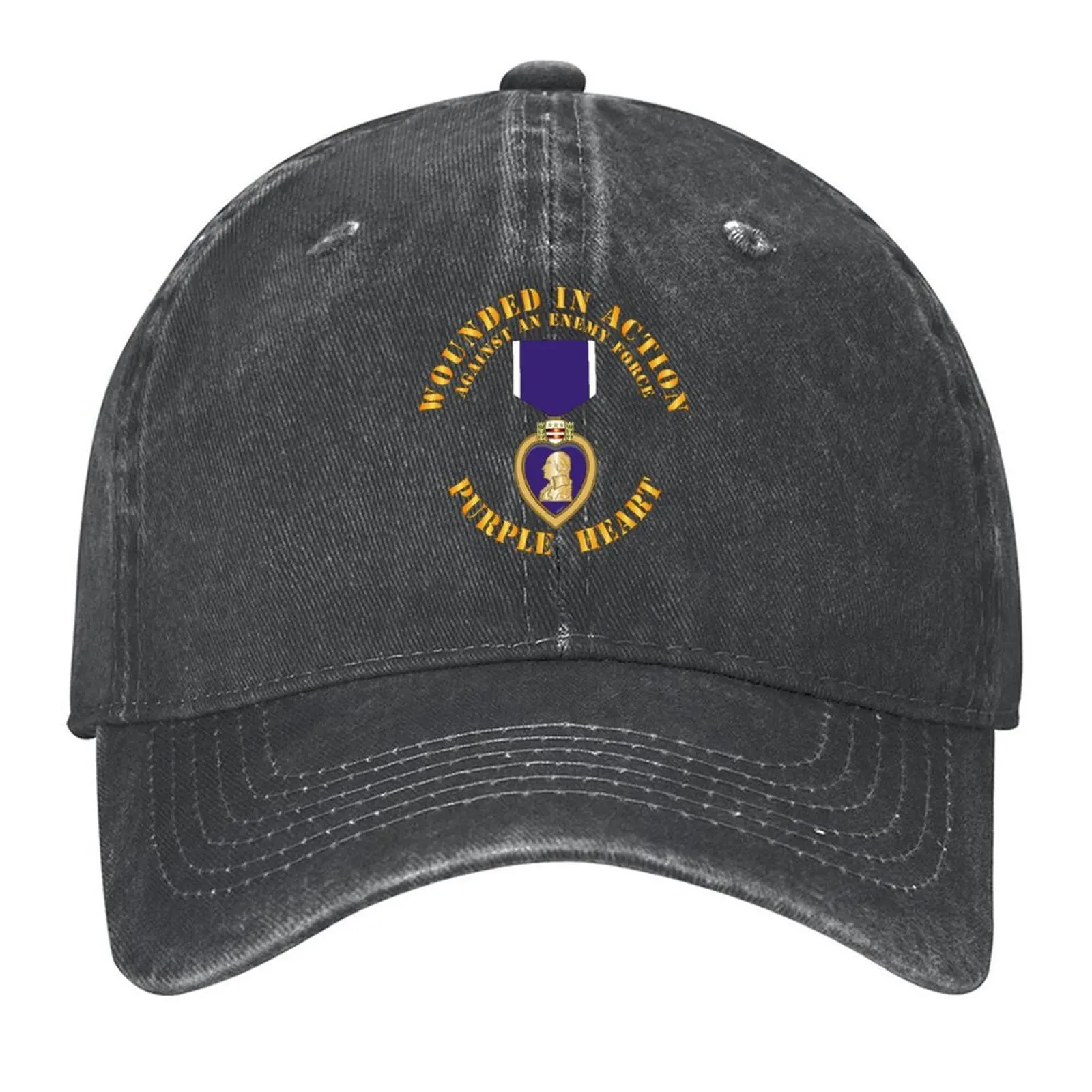 

Wounded in Action - Purple Heart V1 Baseball Cap fun hats Gentleman Hat Hat Baseball Cap Hat men For Man Women's
