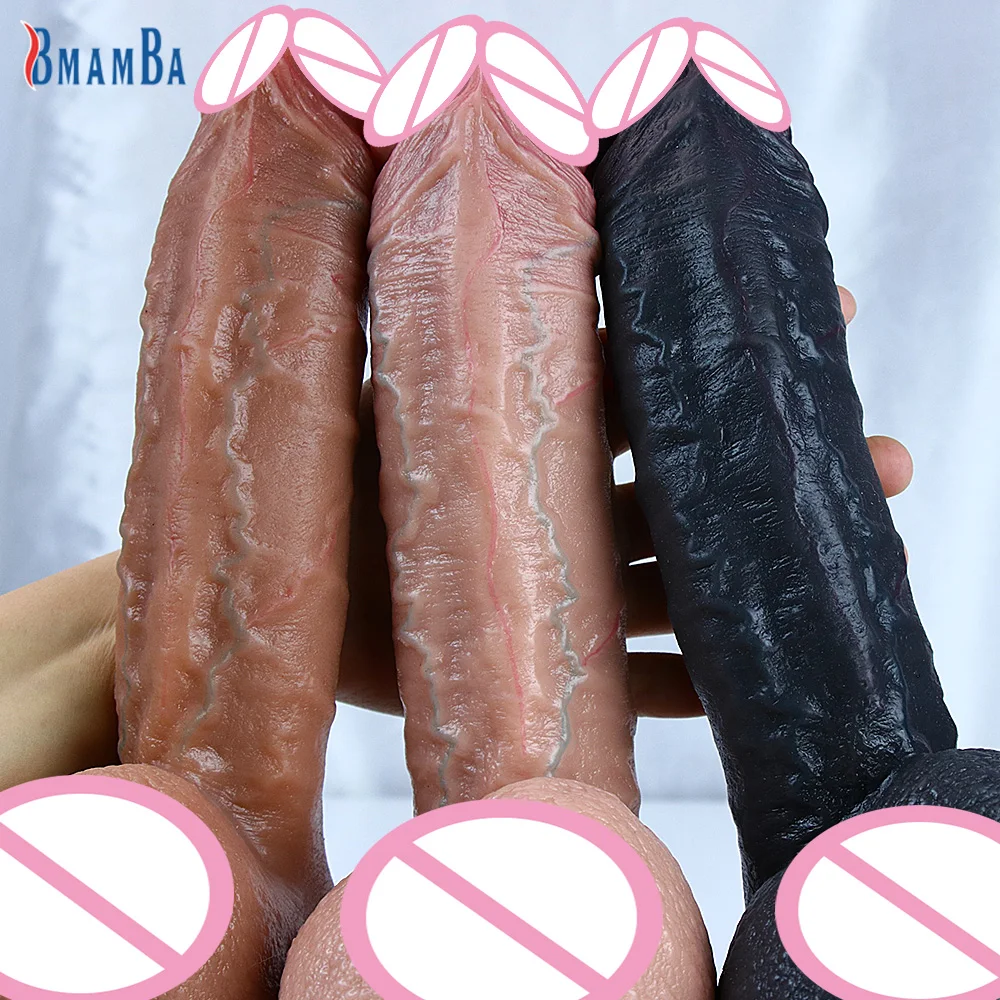 Soft and Realistic Dildo with Strong Suction Cups Silicone Penis Suitable for Men To Masturbate Anal Toy Adult Dick Sex Store