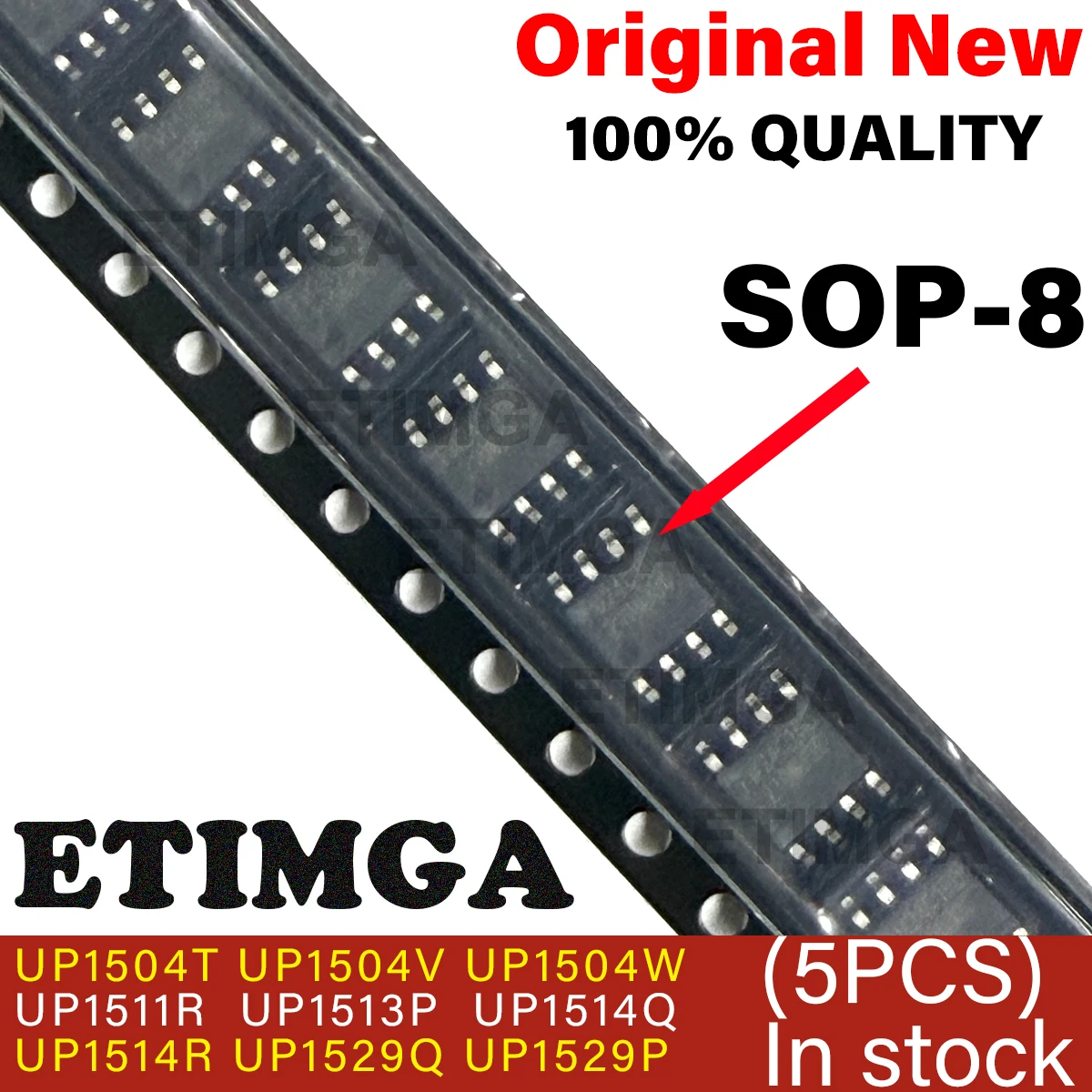 (5 قطعة) 100% جديد UP1504T UP1504V UP1504W UP1511R UP1513P UP1514Q UP1514R UP1529Q UP1529P sop-8