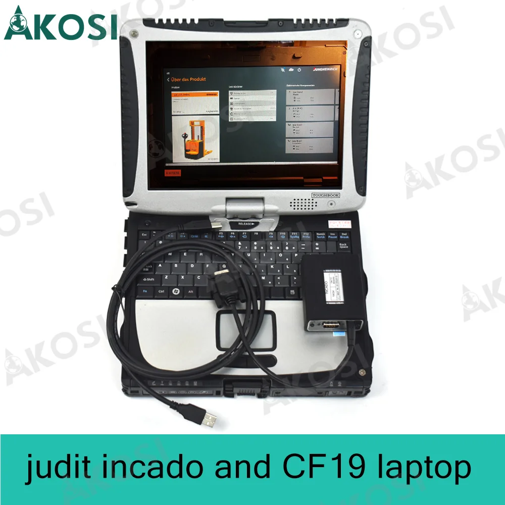 

for JUDIT 4 Jungheinrich Judit box Incado JUDIT SH&ET Read Change parameter Judit forklift Truck auto Diag tool with CF53 laptop