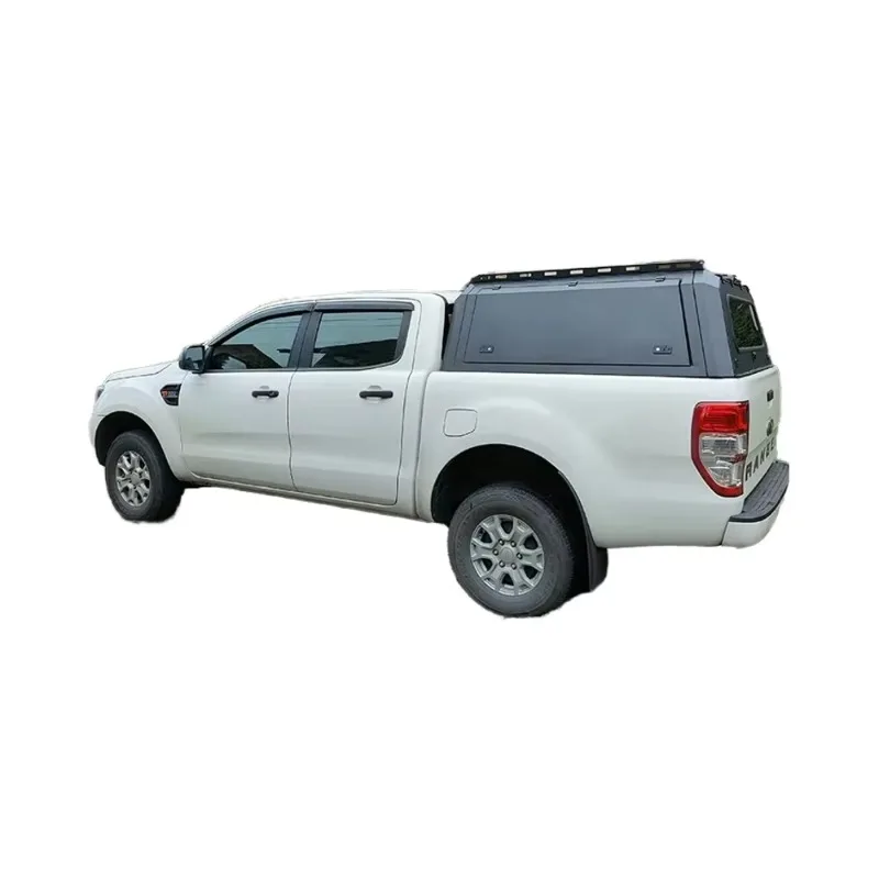 Pickup Hard Top Canopy, for Hilux VIGO REVO Aluminum Black, Tri-Fold Bed Cover, with Security Lock, Hardtop Topper, 4x4 Truck