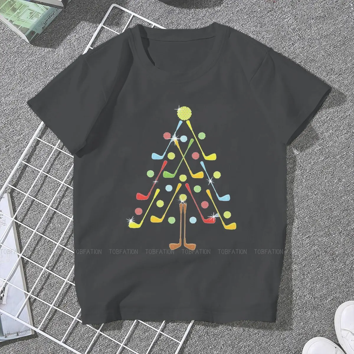 Golf Crewneck TShirts Christmas Tree Ball Personalize Girl T Shirt Funny Clothing