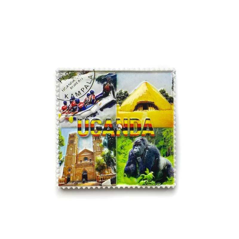 

Uganda Customs Souvenirs Creative Three-dimensional Decorations Magnet Refrigerator Stickers Gifts