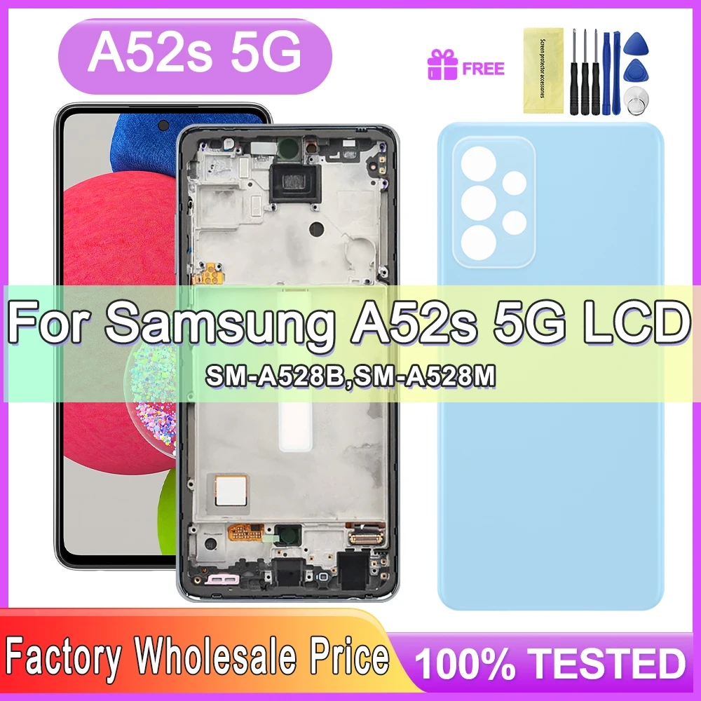 6.5 inch For Samsung A52s 5G A528 A528B A528M A528B/DS LCD Display Touch Screen Digitizer Repair Parts