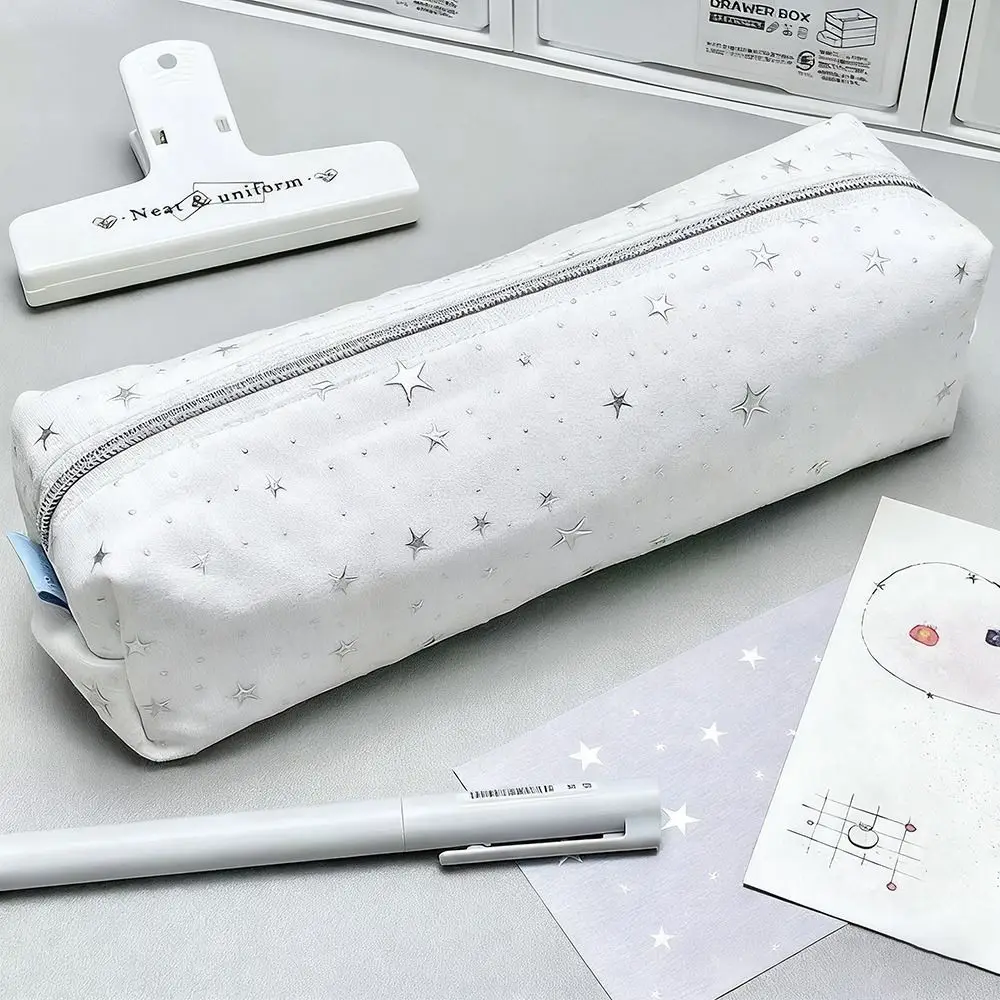 

New Stars Wave Point Pen Bag Lightweight Large Capacity Pencil Case Gift Cartoon Cosmetic Bag Students Supplies