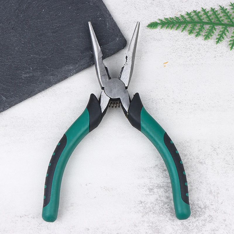 

Industrial Grade Pliers 6/8 Inch Steel Wire Pliers Multifunctional Pointed Nose Pliers Diagonal Pliers Crimper Cutter DIY Tools