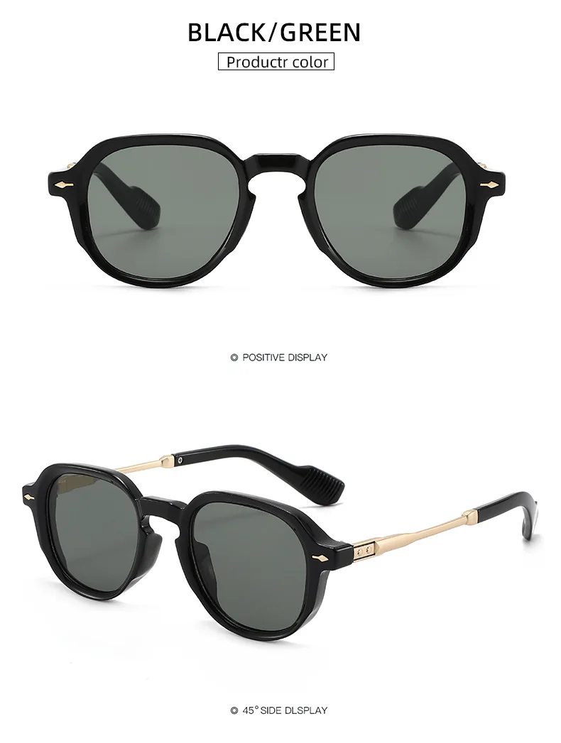 2025 Neue Farbverlauf-Sonnenbrille Unisex Mode Retro UV-Schutz Brillen Vielseitige Outdoor-Eyewear – Detail 17