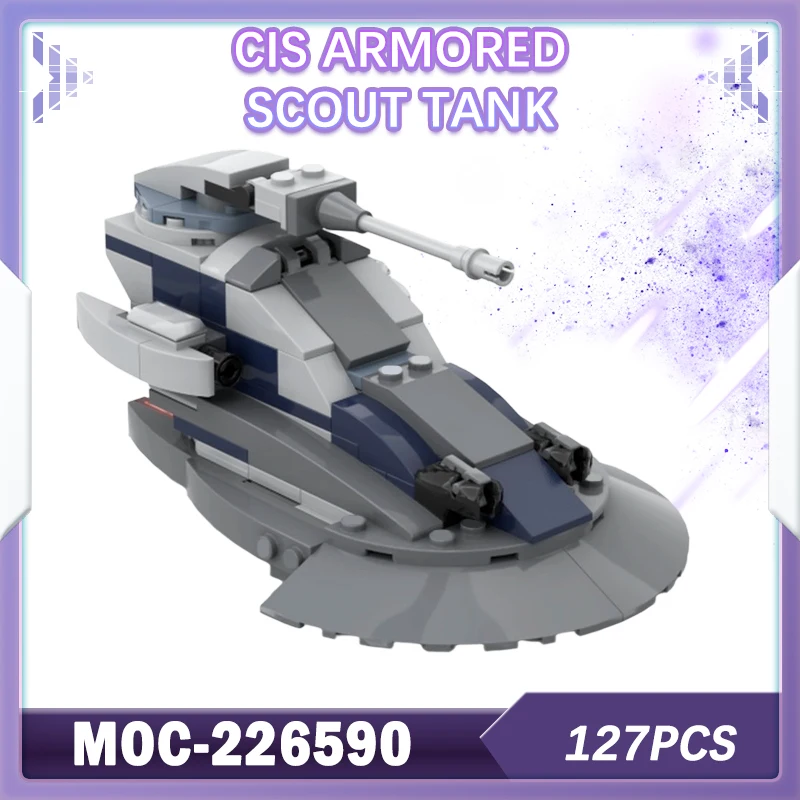 

127 шт. MOC-226590 Space War CIS бронированный скаут танк строительный блок модель кирпич мелкие частицы миниатюрный набор «сделай сам» креативные подарки