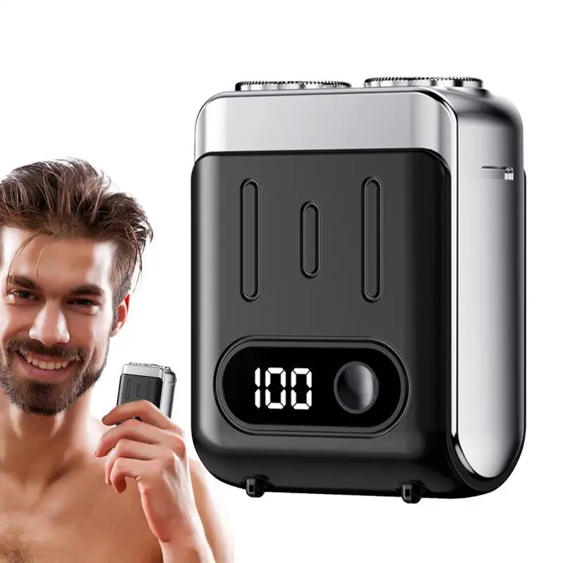 Barbeador elétrico masculino multi groomer barbeador sem danos à pele rosto barba lâminas de barbear mini viagem máquina de barbear aparador de barba