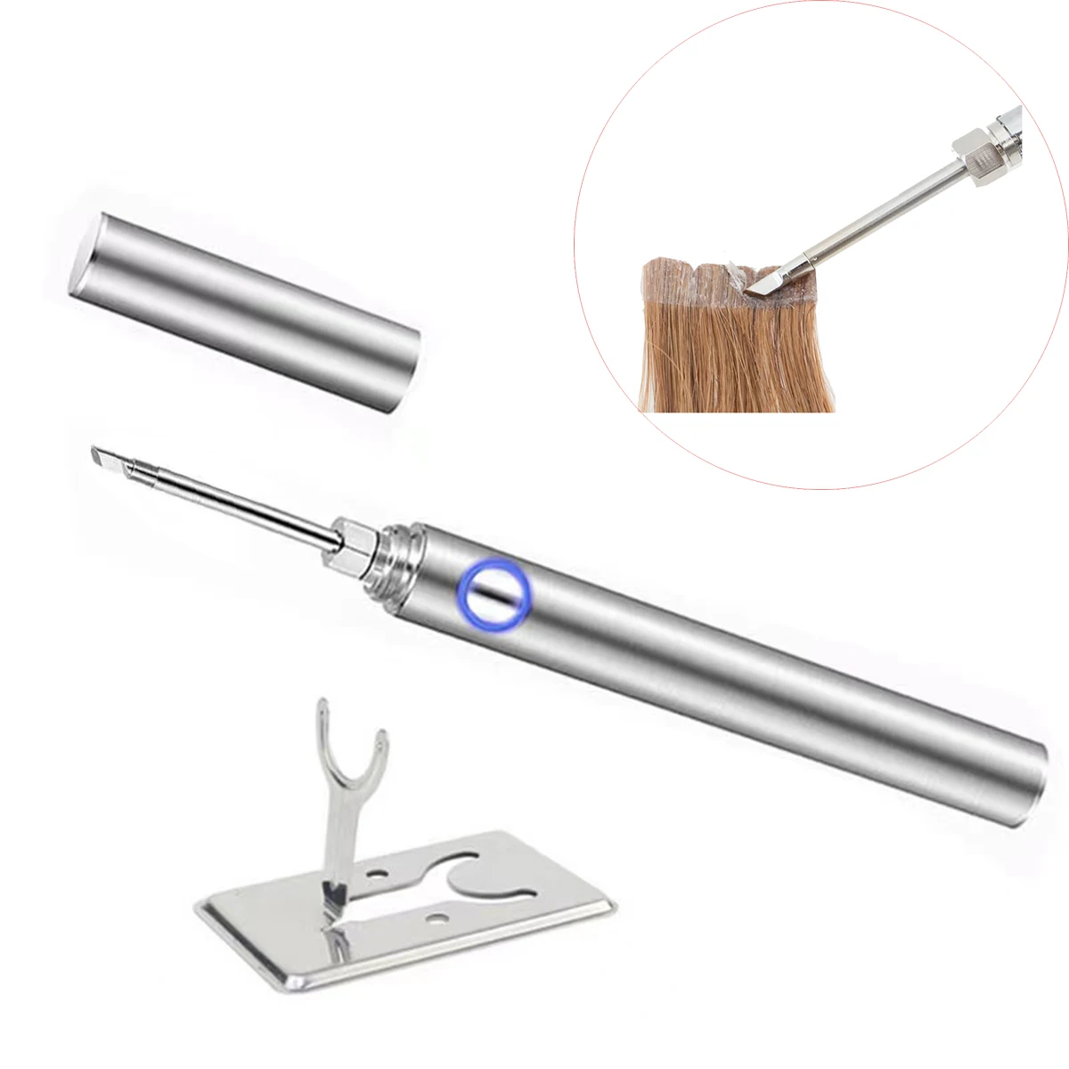 Tape Hair Glue Remover Soldering Iron Mini Multi-Function No Battery USB Plug In Working Tape In Hair Remover Tools