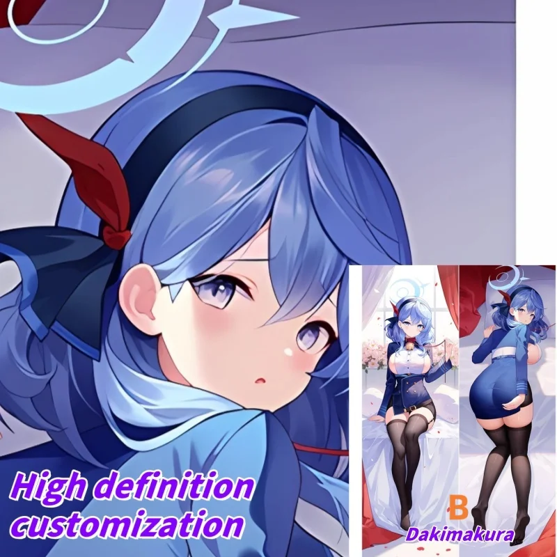 

Dakimakura Anime BLUE ARCHIVE Double-sided Print Of Life-size Body Pillowcase Gifts Can be Customized