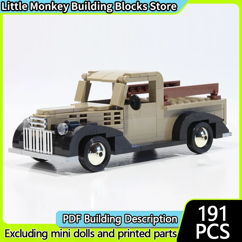 

Speed Racing Car Model MOC Building Bricks PM703 Pickup Truck Modular Technology Children Holiday Gifts Assemble Toys Suit