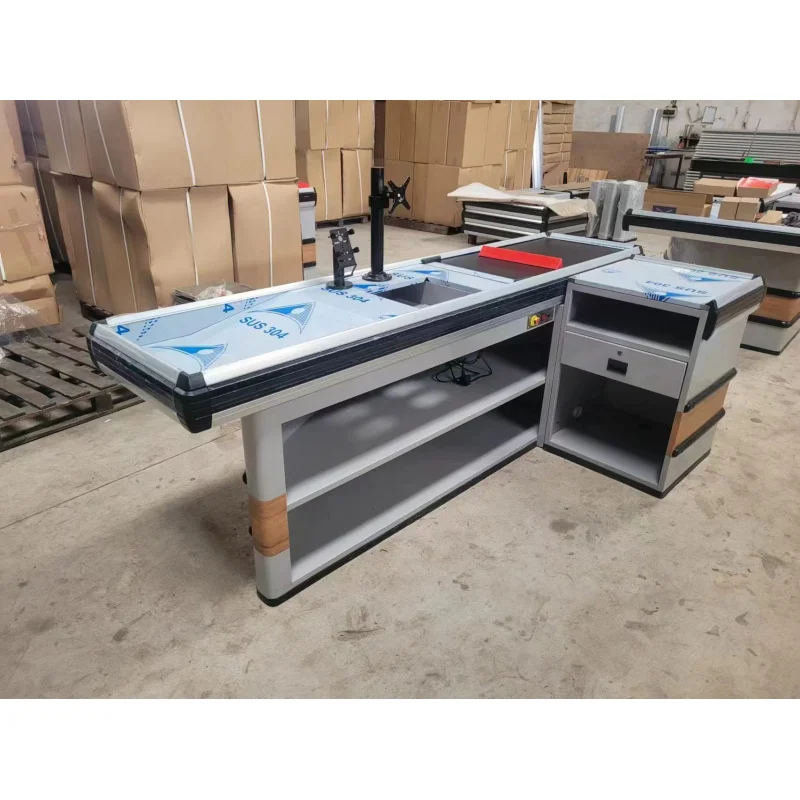 Caixa registadora personalizada do ferro do supermercado, processo eficiente do check-out, caixa registadora