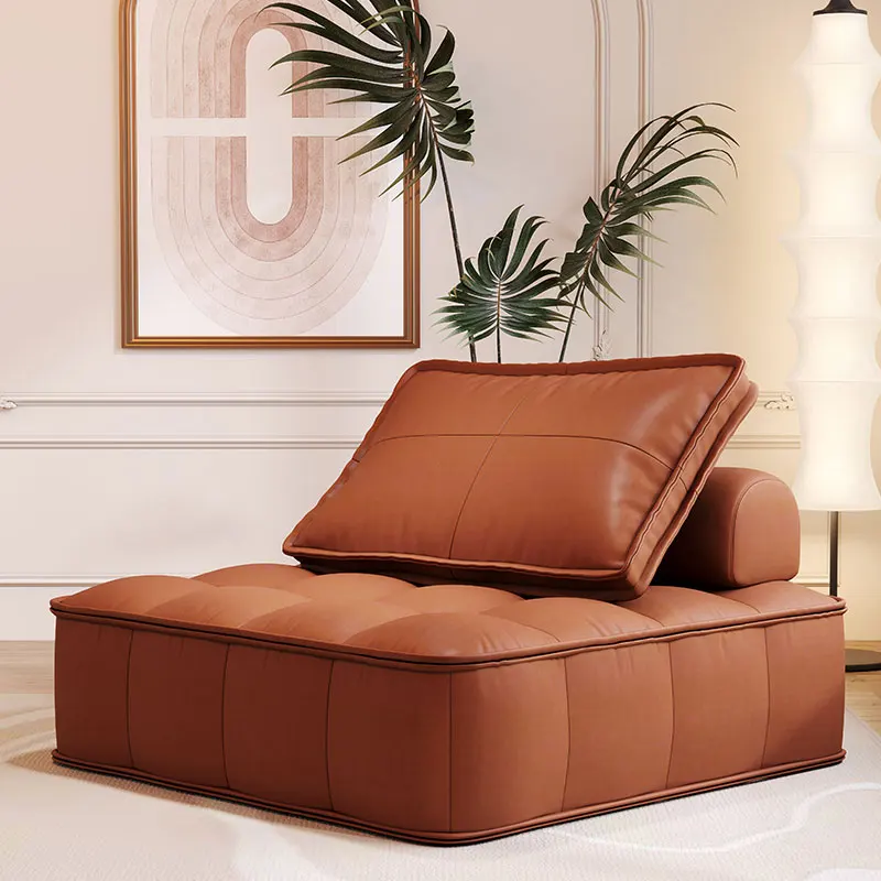 

Leather Sofa Living Room Chairs Lazy Comfortable Reading Luxury Living Room Chairs Modern Makeup Sillones Postmodern Furniture