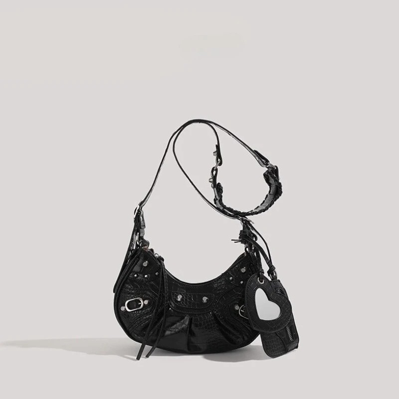 Versatile Armpit Bag Rivets Crossbody Bag for Women Shoulder Bags Purse and Handbags Designer Bag Сумка Женская Bolsos Mujer 가방 image 6