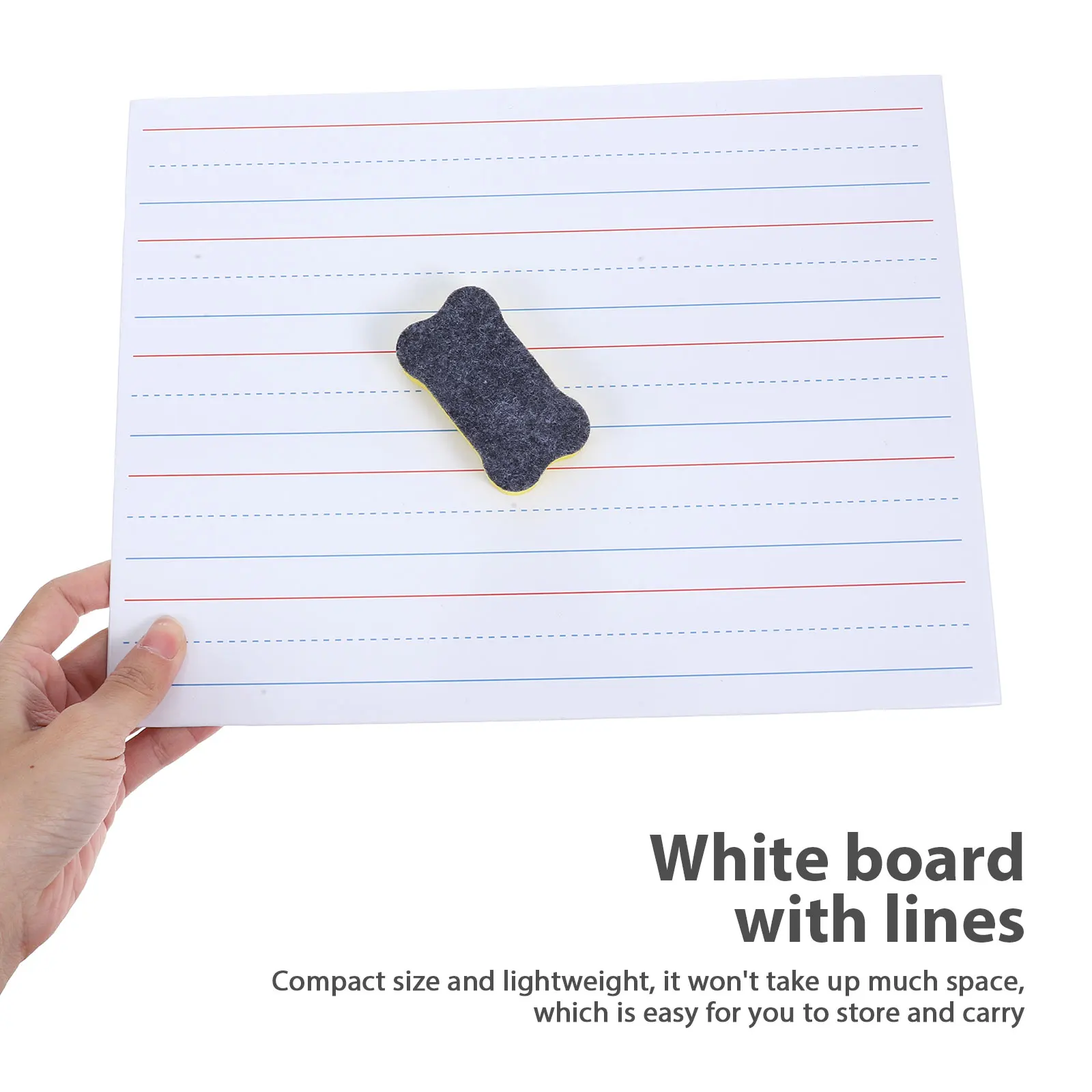

1 Set Small Dry Erase Writing Board Whiteboard Learning Tool Office Classroom Teens Creative Expression Portable With Lines