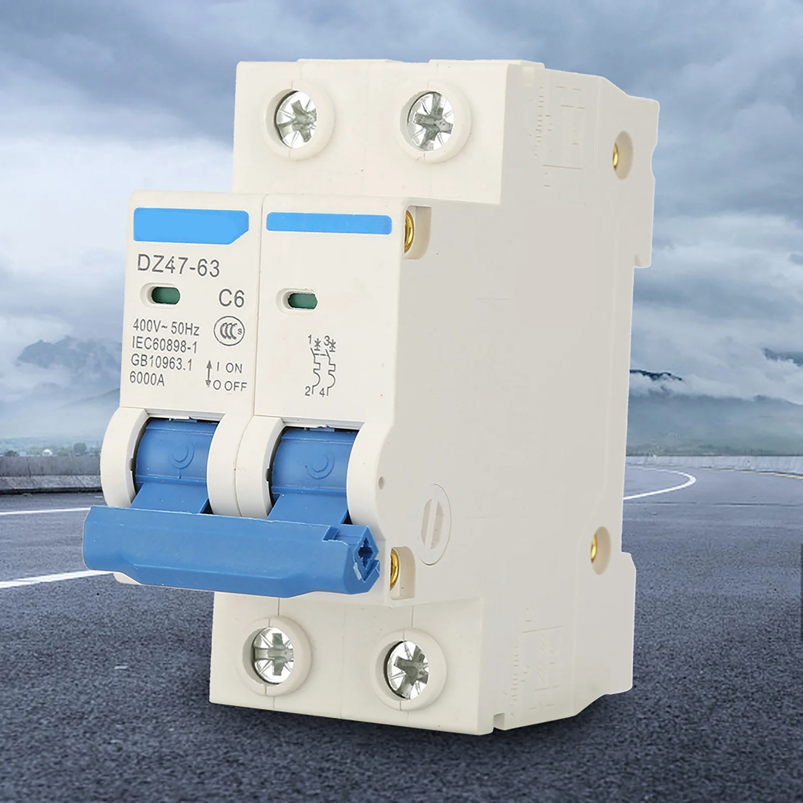 2 P Mini Circuit Breaker DZ47‑63 2 P Mini Circuit Breaker Cutout  Breaker 400VAC Mini Circuit breaker Miniature Breaker