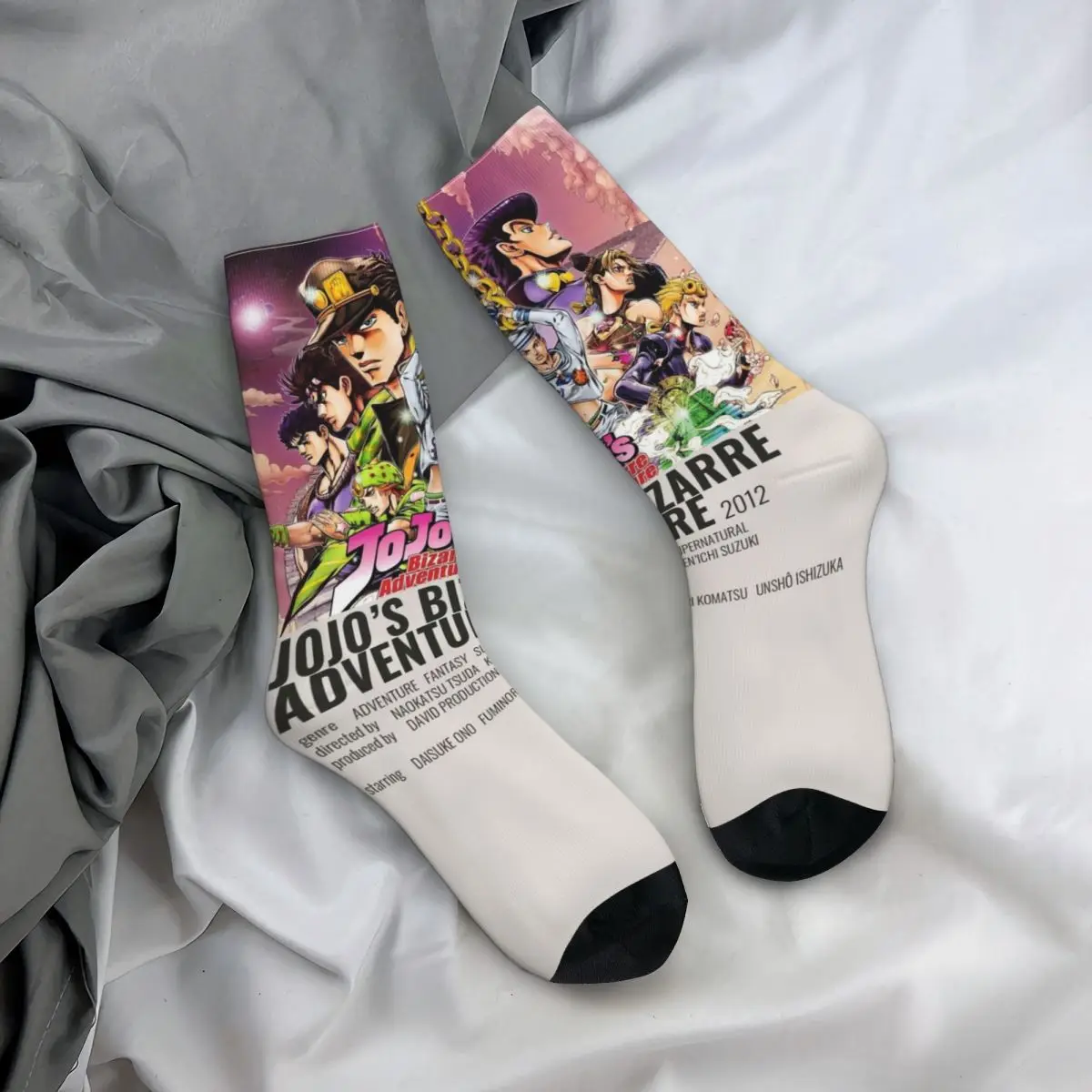 Calcetines Unisex acogedores con estampado 3D, Hip Hop, Jojo Bizarre Adventure, calcetines interesantes para las cuatro estaciones