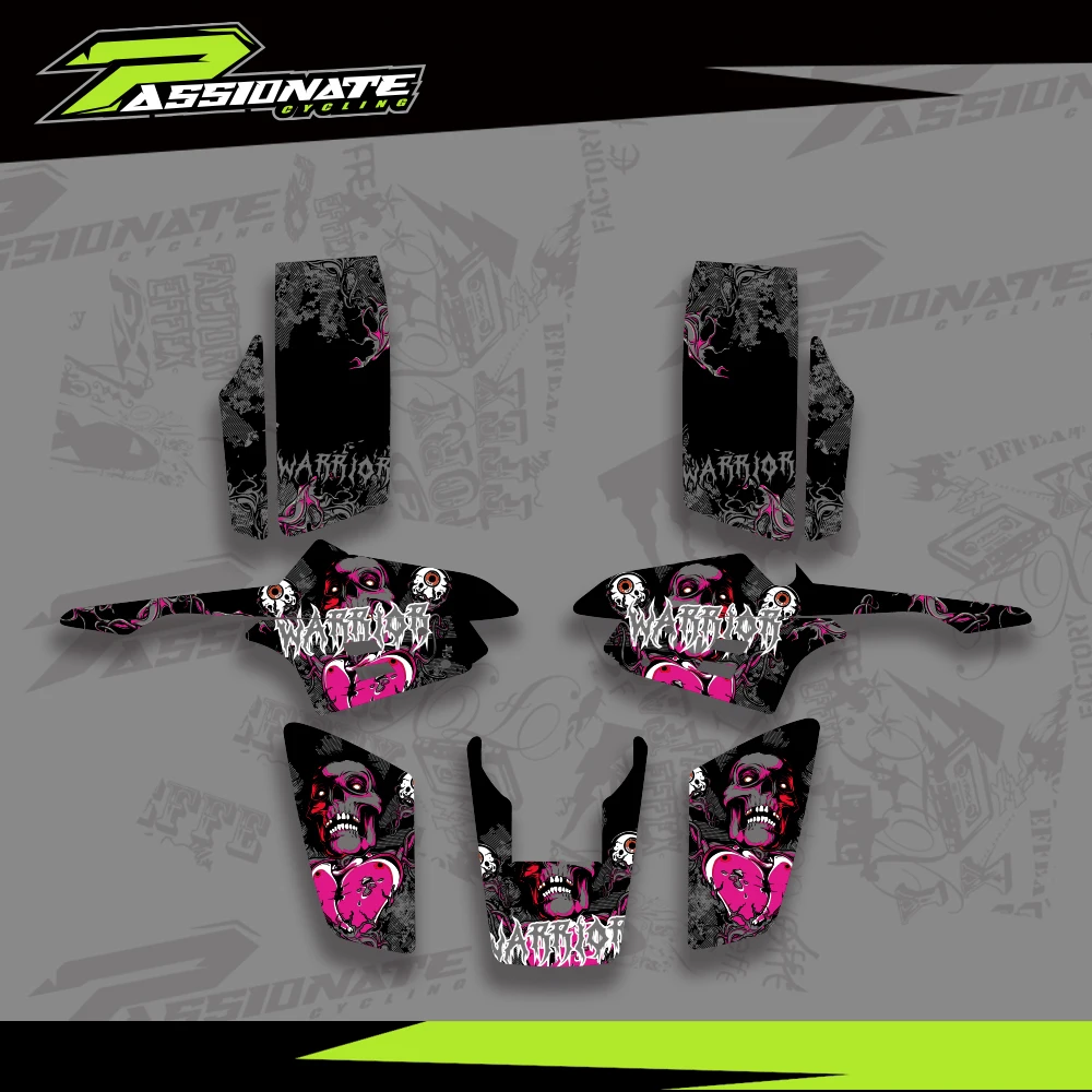 

New Style Decal Sticker Graphics Kits for Yamaha Warrior 350 ATV All Years Autocollant Pegatina Personality Decoration