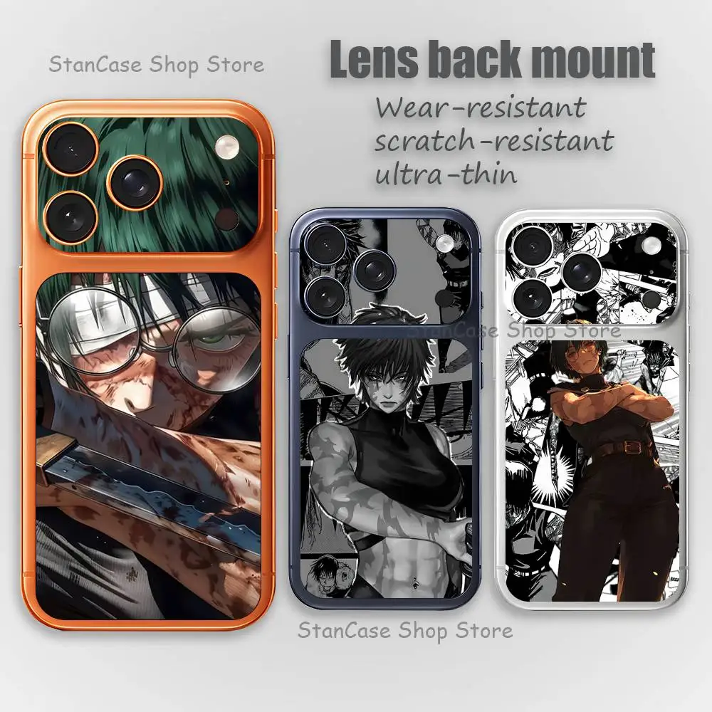 

Anime M-Maki ZeninS Full Screen Protective Film For iphone 17 Pro Max Lens Protector Back Films Phone