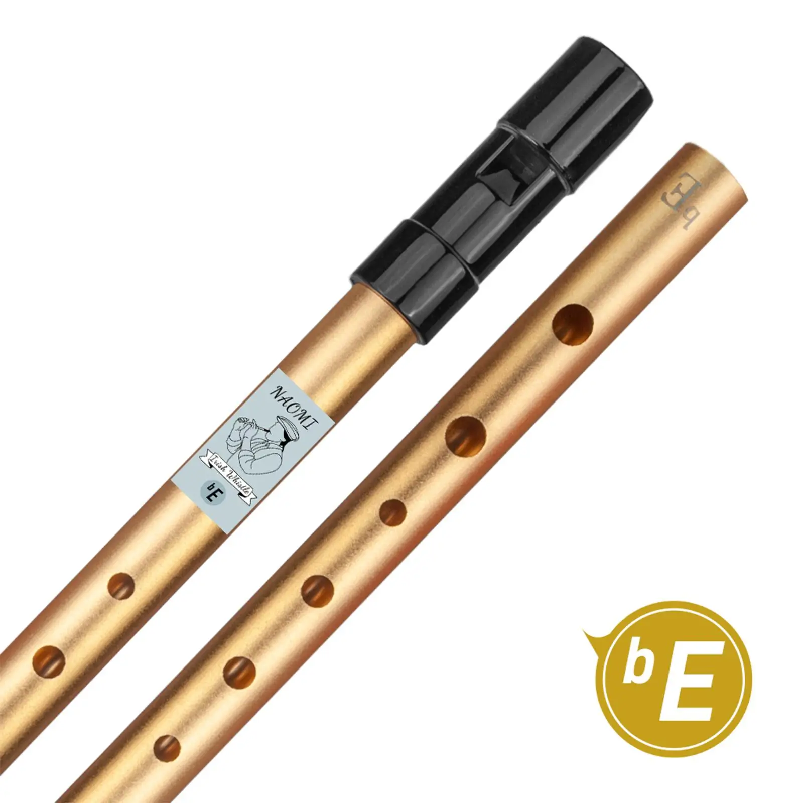 Aluminum Alloy Flute Whistling 6 Hole Tin Whistle for Experts Intermediates