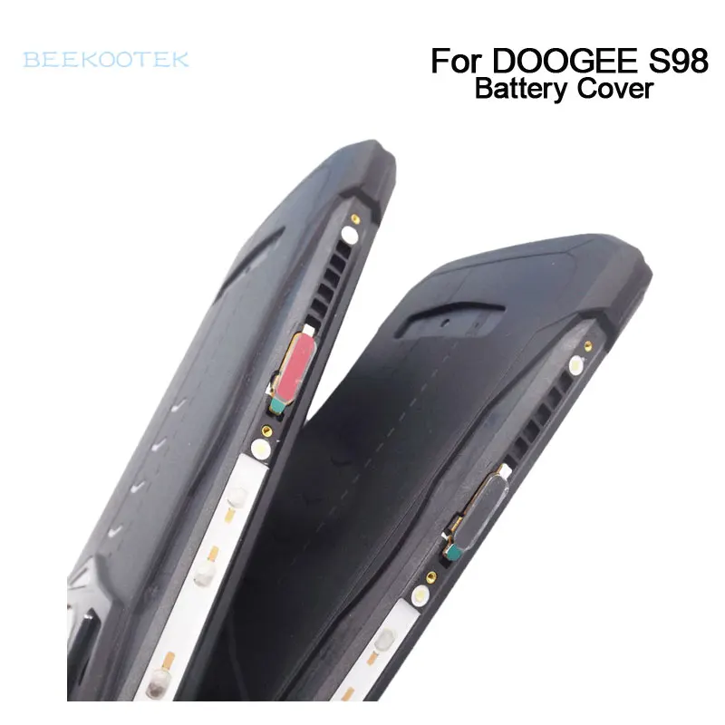 Original DOOGEE S98 Bottom Case Battery Back Cover With Fingerprint Cable Receiver Repair Replacement Accessories For Doogee S98