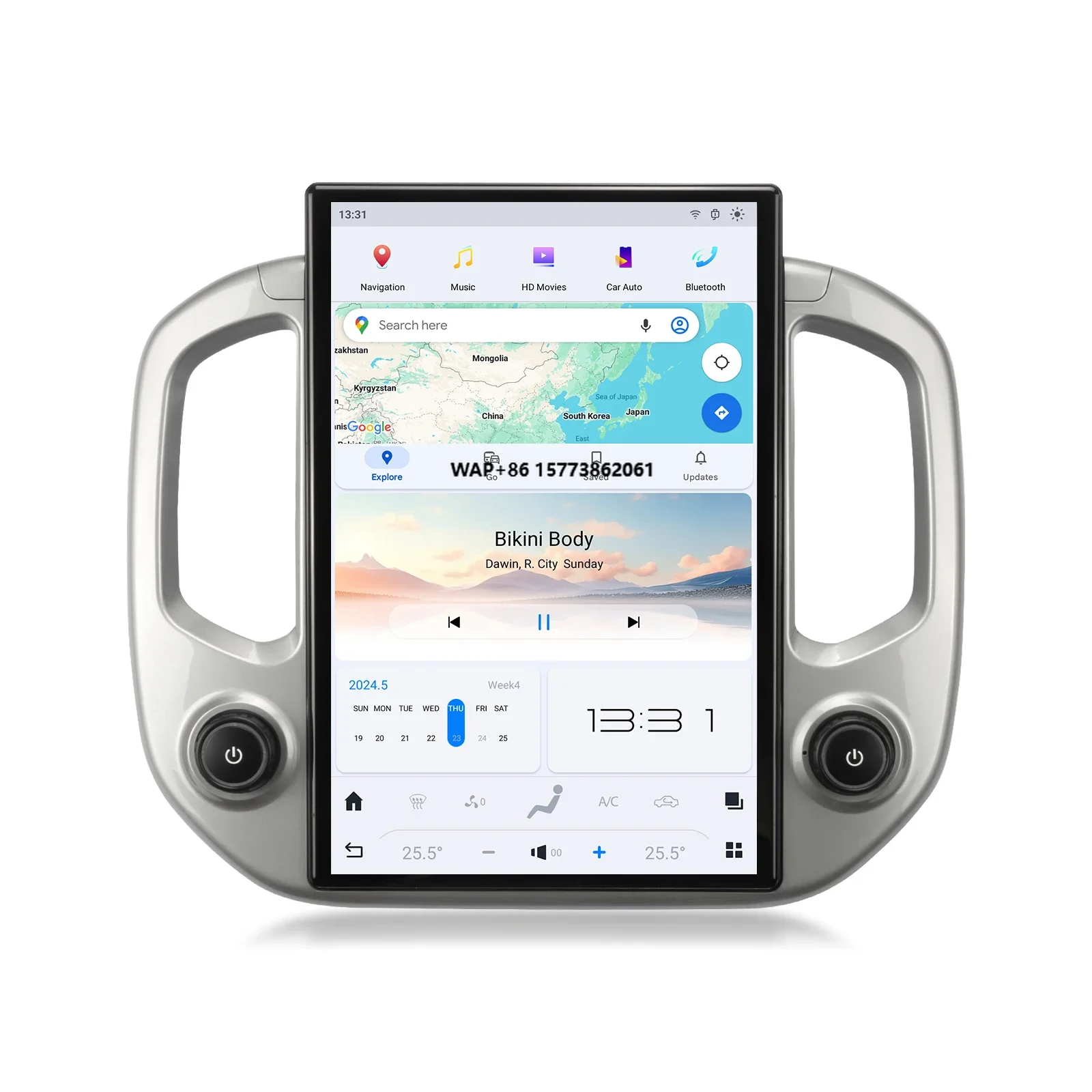 

for GMC Canyon Chev Colorado 2019 2023 Upgrade Tes Style Auto Stereo Wireless Carplay Touch Screen