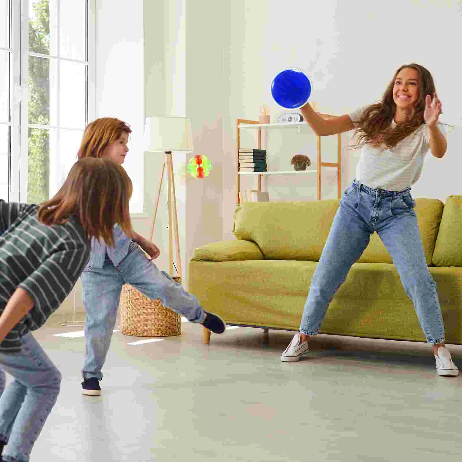 Brinquedo pegajoso críquete otário bola jogar e pegar brinquedo interativo vara bola para crianças vara azul bola pegajosa