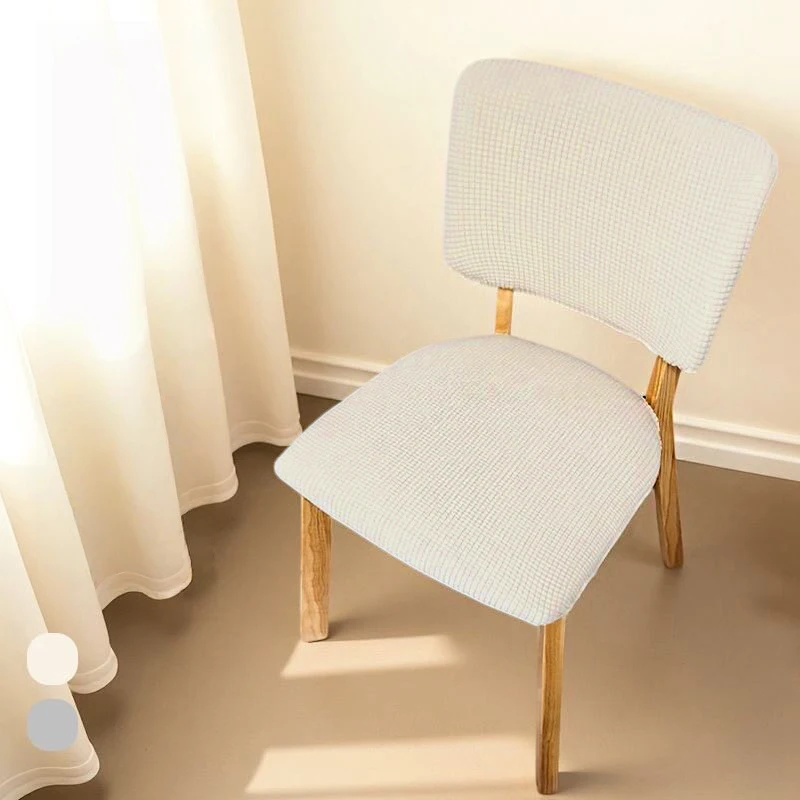 

1 Set Universal Square Backrest Chair Cover Elastic Backrest + Seat Cover Household Restaurant Hotel Dining Chair Cover