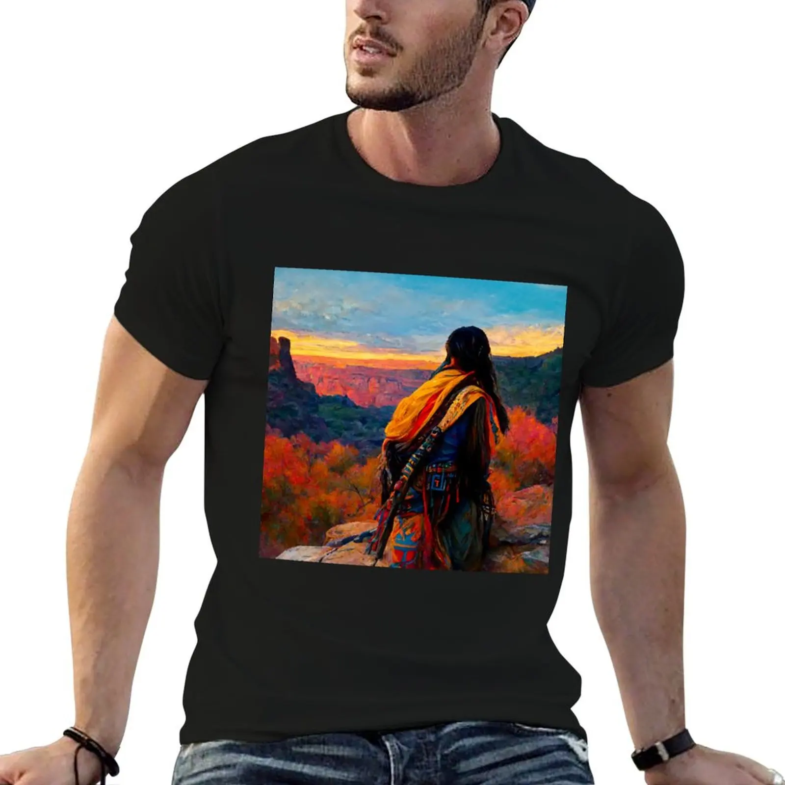 

Navajo T-Shirt man graphic t shirt t shirt man cotton T-Shirt